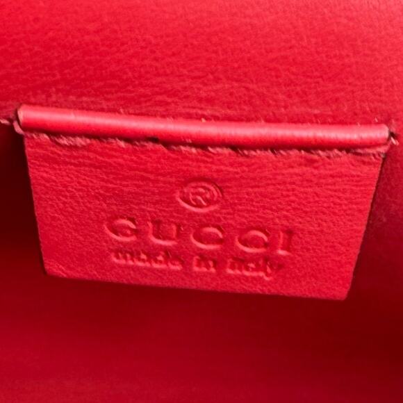 💎✨BEAUTIFUL✨💎Authentic Fendi Zucchino Canvas Leather Red and Brown - Picture 10 of 10